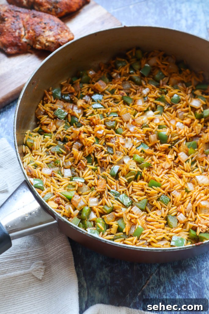 Creamy Cajun Chicken Orzo Skillet 4 img 1607 3