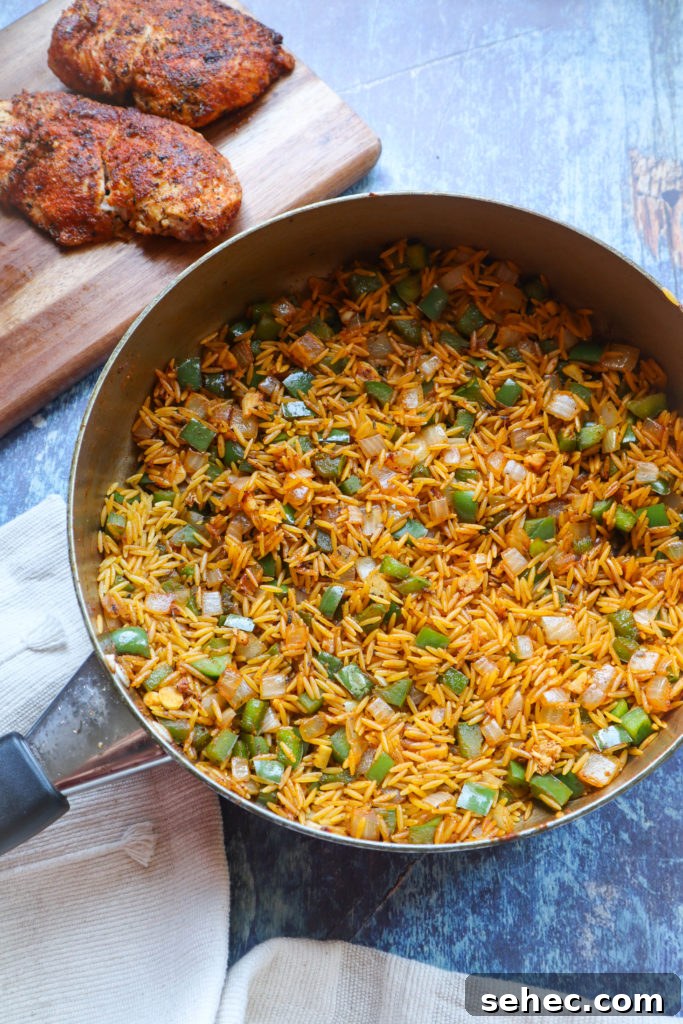 Creamy Cajun Chicken Orzo Skillet 7 img 1607 6