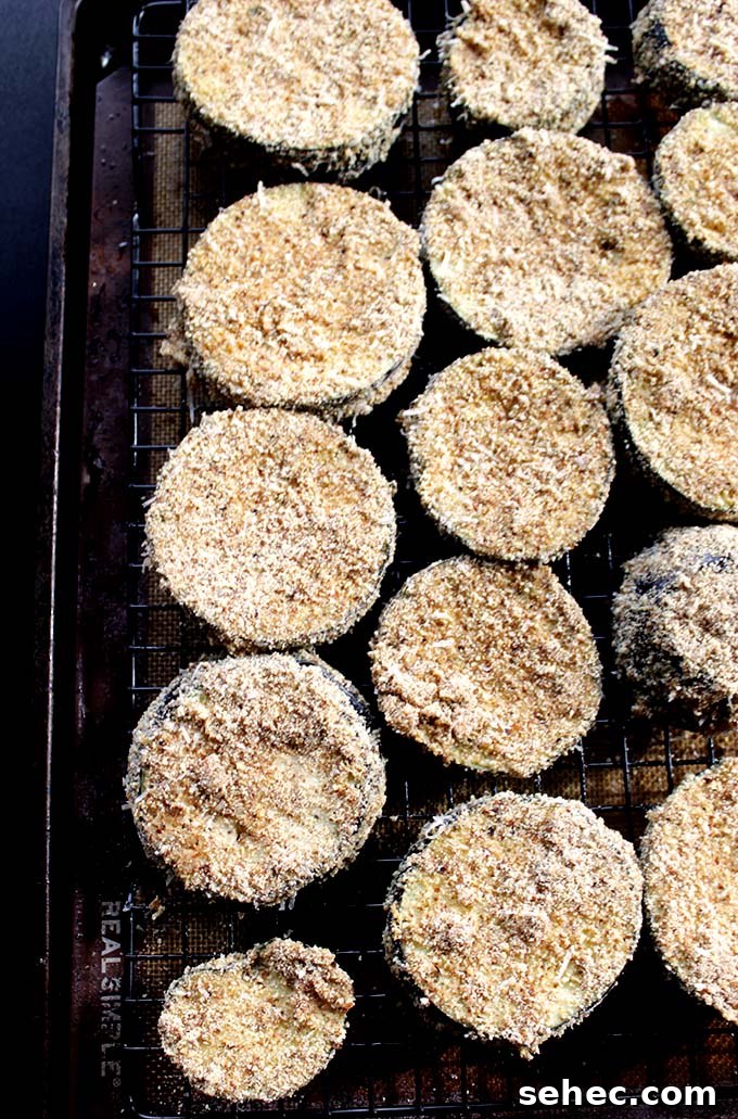 Gluten Free Eggplant Parmesan with Crispy Baked Layers 4 Simple and delicious gluten-free eggplant Parmesan