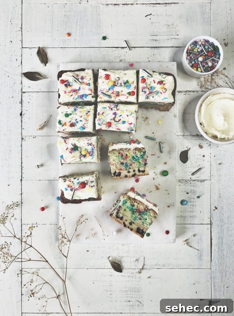 Funfetti Cookie Cake Recipe 3 Slice of funfetti cookie cake