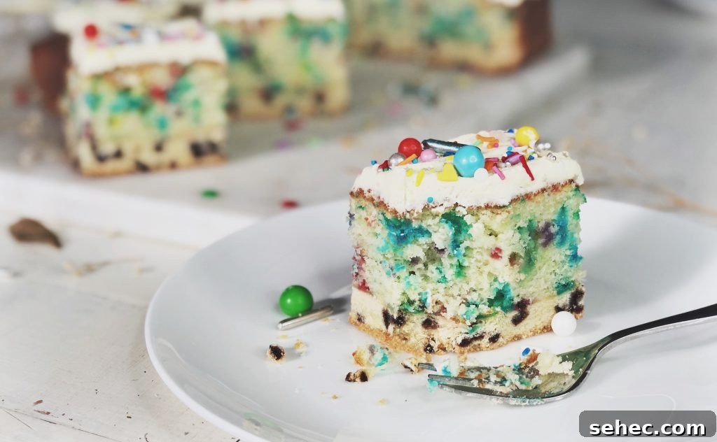 Funfetti Cookie Cake Recipe 4 Homemade funfetti cookie cake topped with buttercream