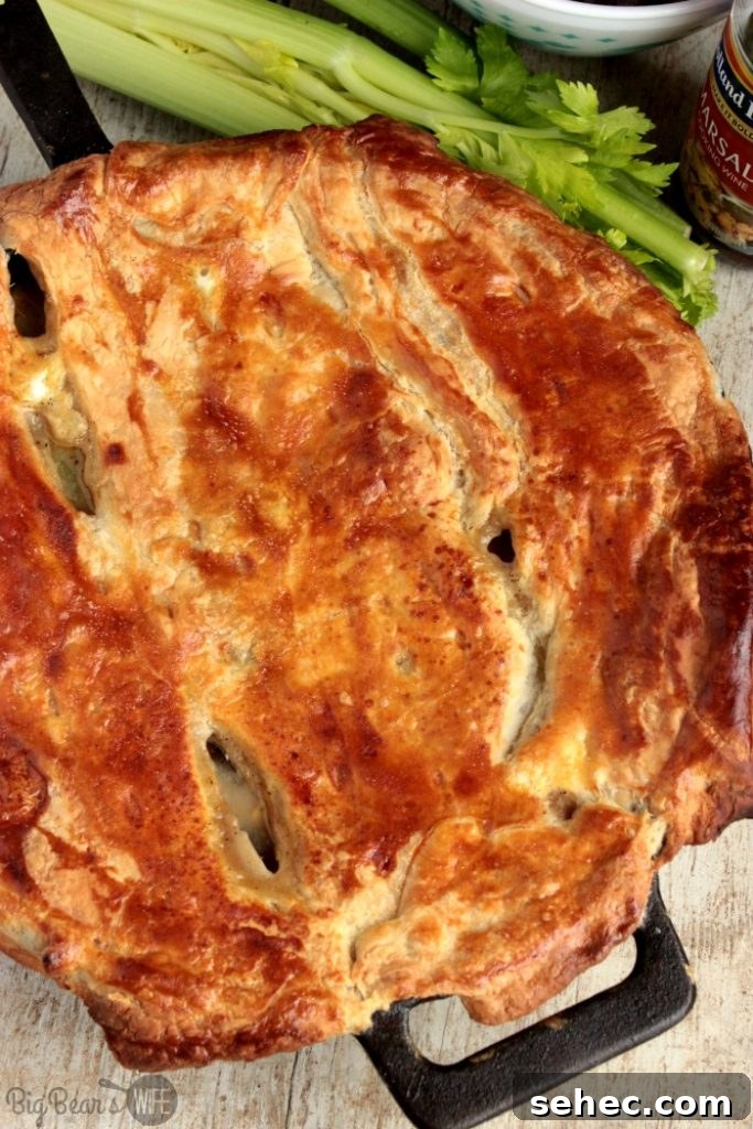 Skillet Marsala Chicken Pot Pie Recipe 3 Marsala Chicken Skillet Pot Pie