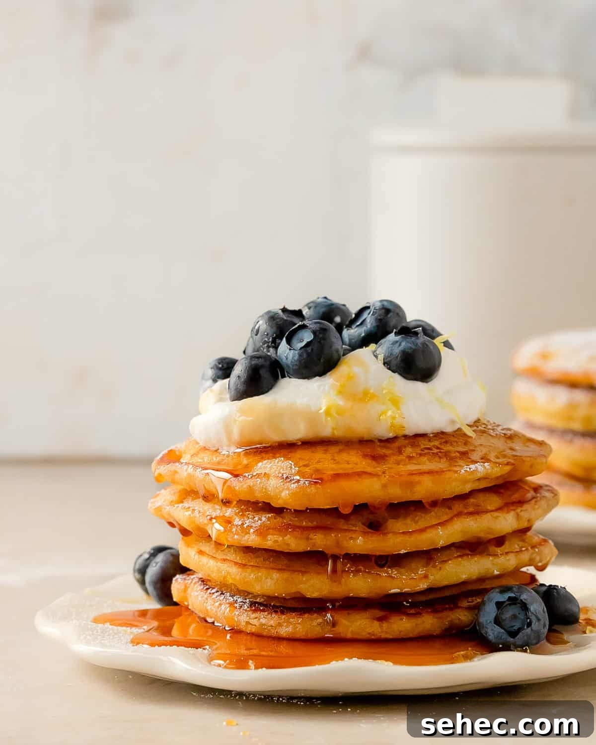 Fluffy Lemon Pancakes with Fresh Citrus Flavor 2 Lemon Pancakes