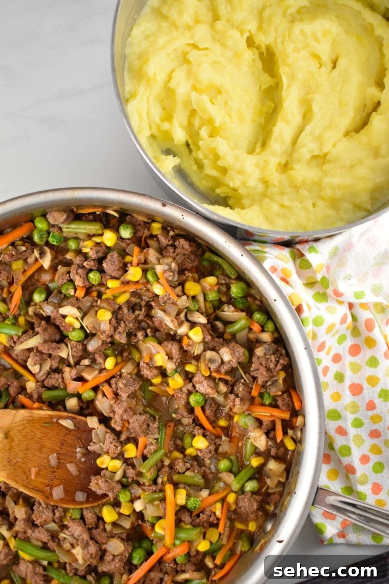 Traditional Shepherds Pie Recipe with Lamb and Mashed Potatoes 3 Traditional Shepherd's Pie