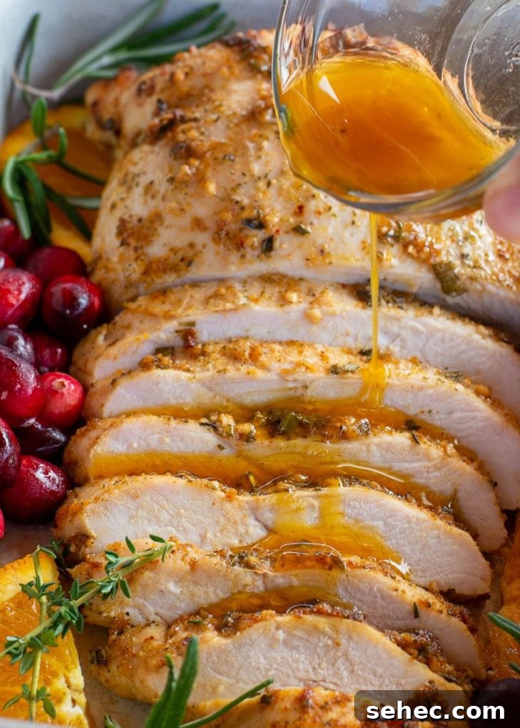 How to Cook a Juicy Turkey Breast in the Oven 11 Roasted turkey breast for a holiday meal