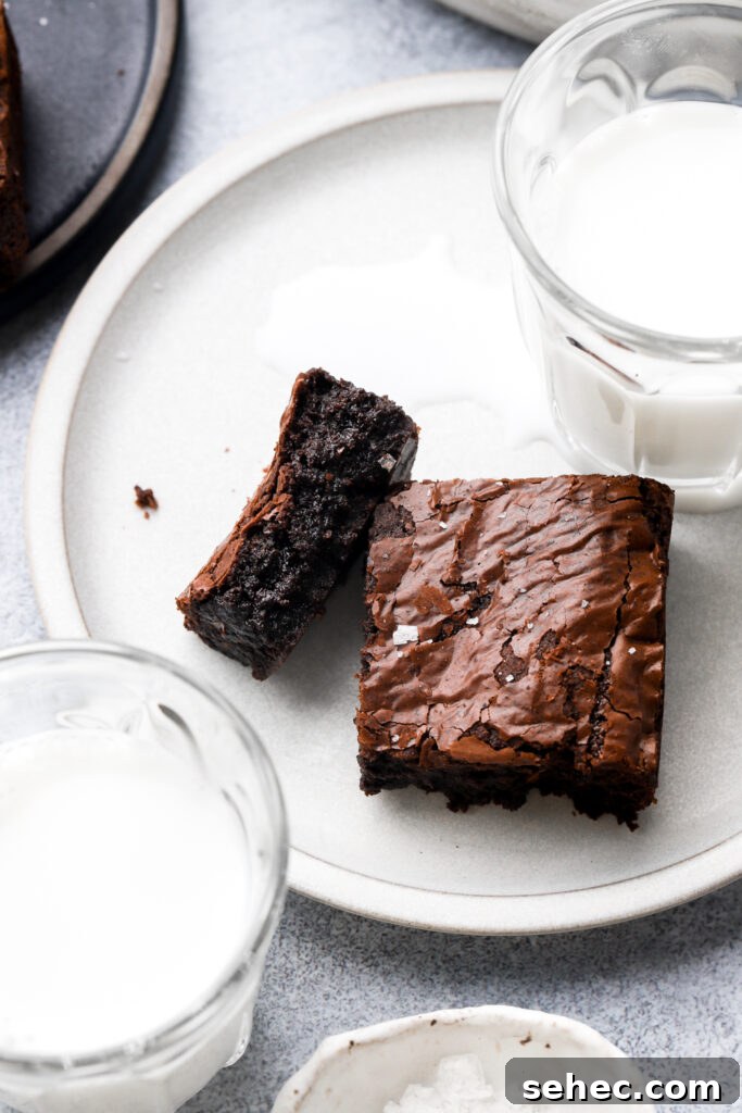 Fudgy Brown Butter Brownies with Crackly Tops 13 brown butter brownies with a crinkly top