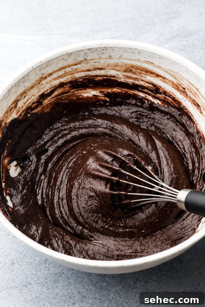 Fudgy Brown Butter Brownies with Crackly Tops 9 finished brownie batter