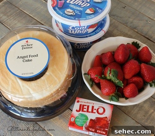 Make Ahead Strawberry Fluff Dessert Recipe 3 Strawberry fluff dessert ingredients