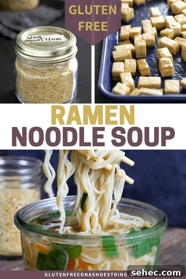 Gluten Free Ramen Recipe with Rich Broth 8 If you love ramen soup, this recipe for gluten free instant noodle cups will prove that gluten free ramen noodles are quick, easy and delicious!
