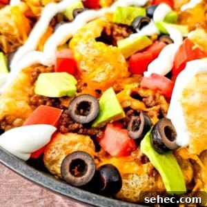 Cast Iron Skillet Pork Rind Nachos 17 Keto Pork Rind Nachos closeup