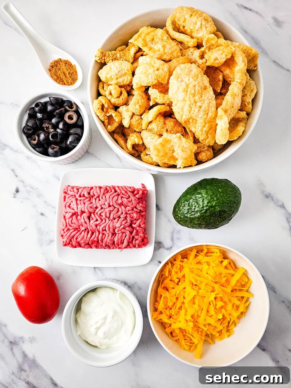 Cast Iron Skillet Pork Rind Nachos 3 Ingredients for keto pork rind nachos