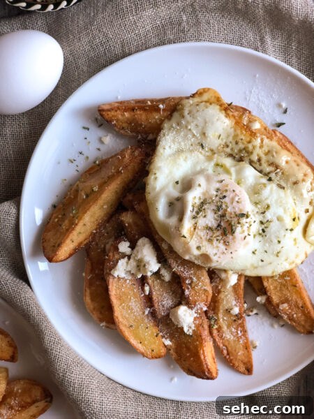 Greek Lemon Roasted Potatoes 10 Fried potatoes and egg