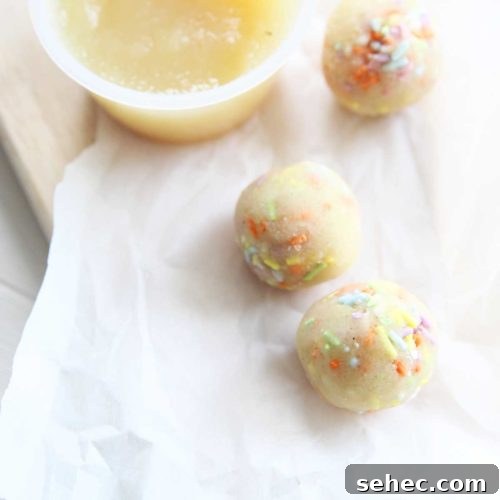Over 20 No-Bake Collagen Peptides Recipes to Try 3 Collagen Peptides Confetti Birthday Cake Protein Balls