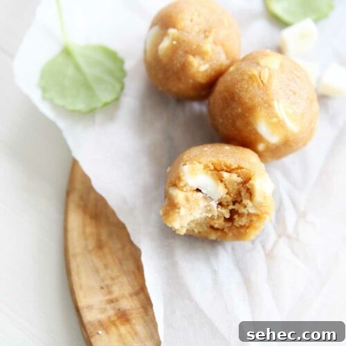 Over 20 No-Bake Collagen Peptides Recipes to Try 6 collagen protein balls - cashew white chocolate