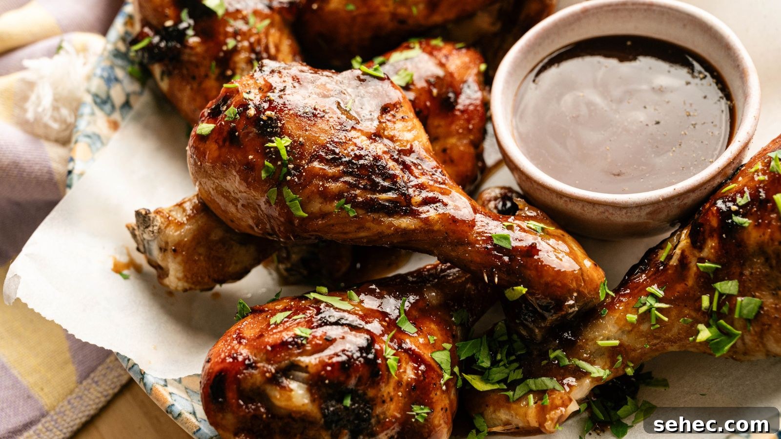 17 Budget Cookout Recipes That Save Room for Better Burgers 13 Juicy, crispy glazed chicken drumsticks with herbs and dipping sauce.