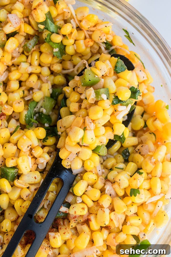 One Bowl Mexican Street Corn Salad Recipe 3 Easy Corn Salad Recipe (One Bowl)