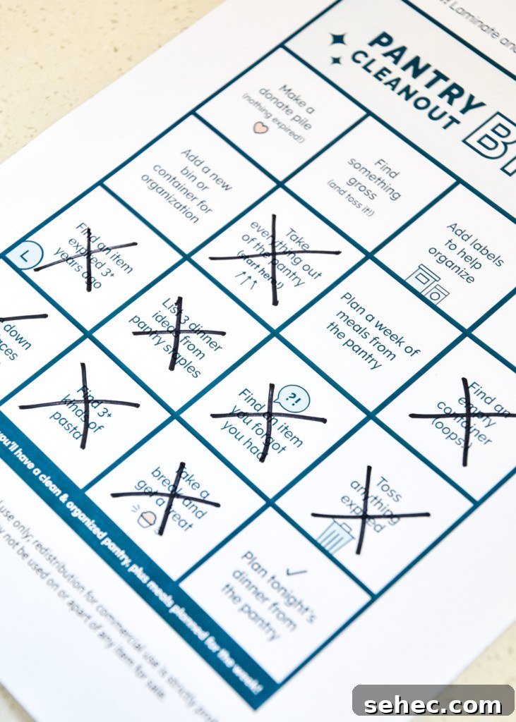 How to Play Pantry Cleanout Bingo and Declutter Your Kitchen 8 how to play pantry cleanout bingo.
