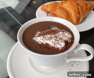 Rich Homemade Hot Chocolate Recipe 6 Hot chocolate topped with whipped cream