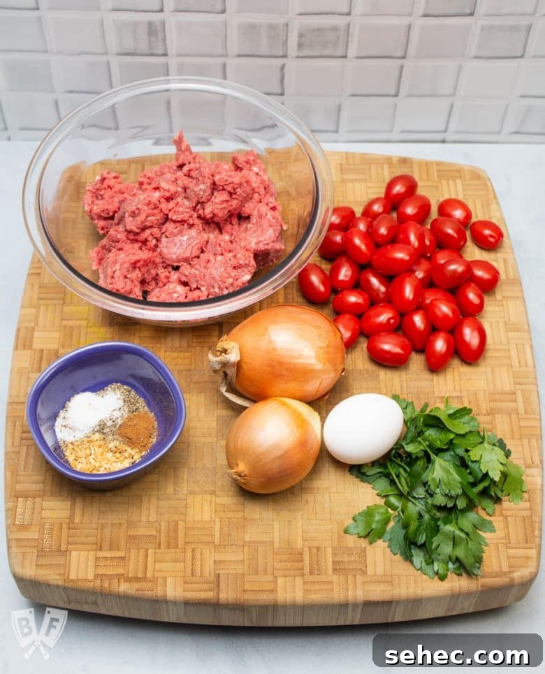 Sheet Pan Chicken Kebabs with Vegetables 3 Overhead view of ingredients for Broiler Kebab Sheet Pan Meal