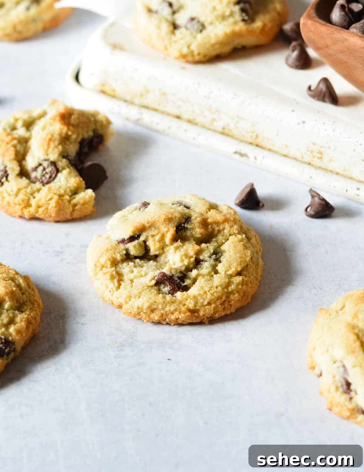 Chewy Almond Flour Chocolate Chip Cookies 14 almond flour chocolate chip cookie.