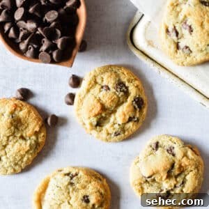 Chewy Almond Flour Chocolate Chip Cookies 17 Almond flour chocolate chip cookies