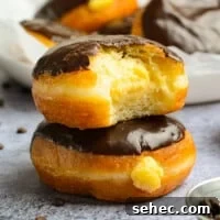 Boston Cream Pie Donuts with Chocolate Glaze 4 featured boston cream donuts