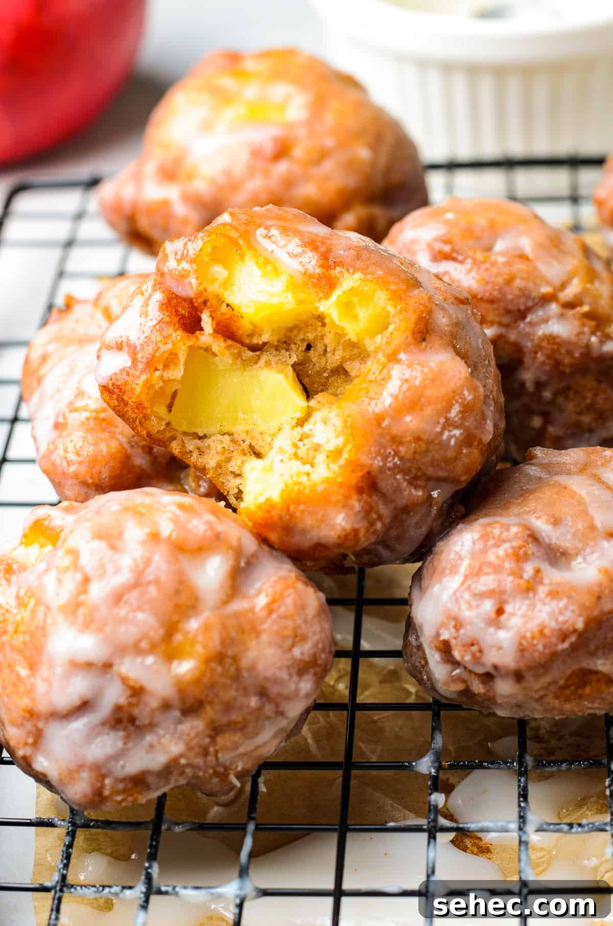 Boston Cream Pie Donuts with Chocolate Glaze 41 Deep Fried Apple Fritters