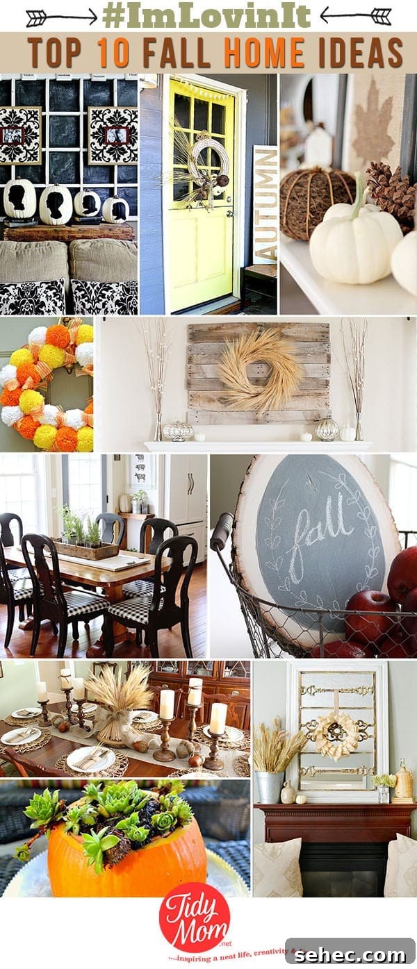 10 Fall Home Decor Ideas for a Cozy Seasonal Refresh 2 Top 10 Fall Home Decor and Crafts at TidyMom.net