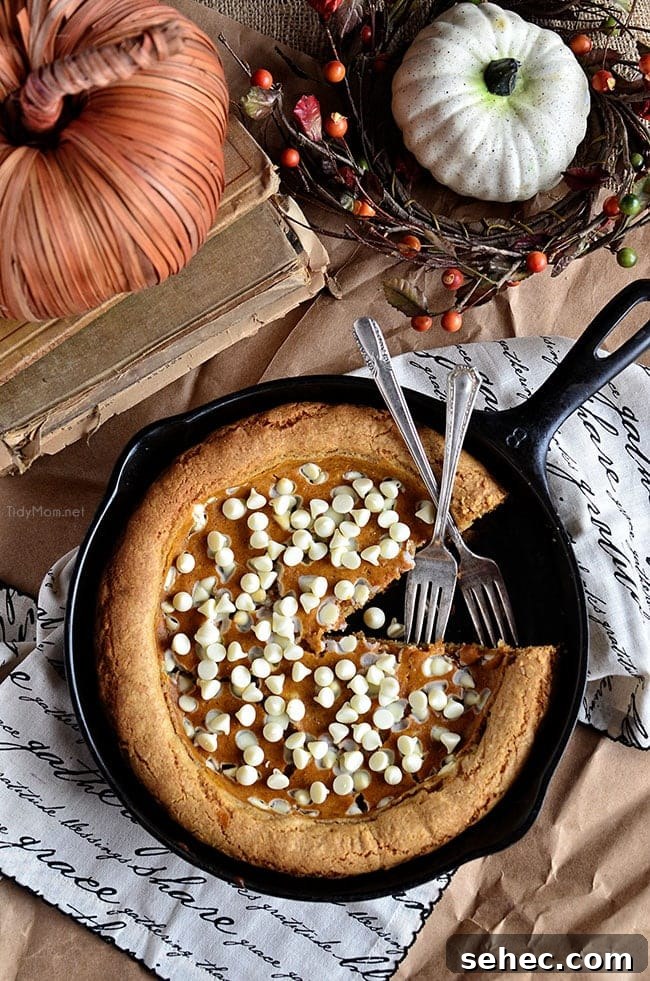 10 Fall Home Decor Ideas for a Cozy Seasonal Refresh 3 Perfect Fall Treat! Pumpkin Cheesecake Skillet Blondie recipe at TidyMom.net