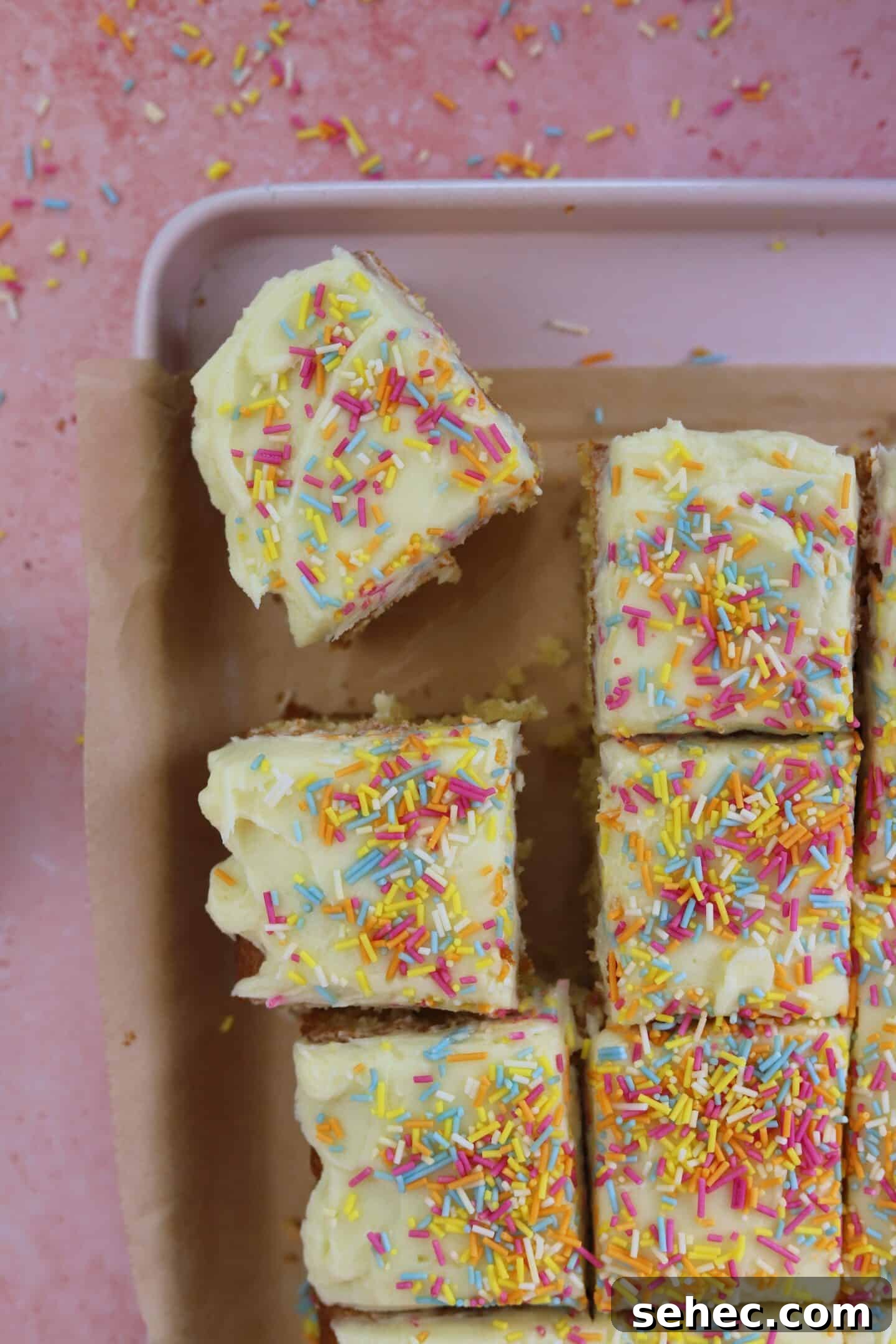 Gluten Free Vanilla Tray Bake Cake 4 gluten free vanilla tray bake recipe