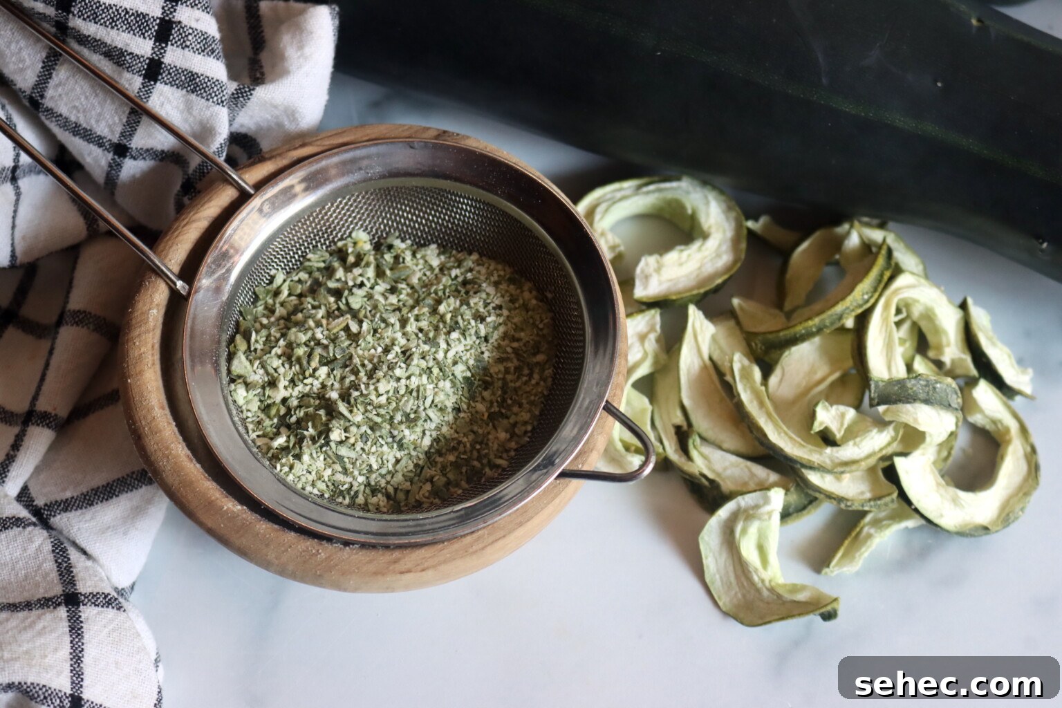 How to Make Zucchini Flour at Home 6 Sifting Zucchini Flour