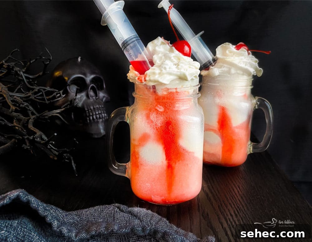 Halloween Spider Cookies Recipe for Spooky Parties 15 two bloody dirty shirley float with a syringe close up