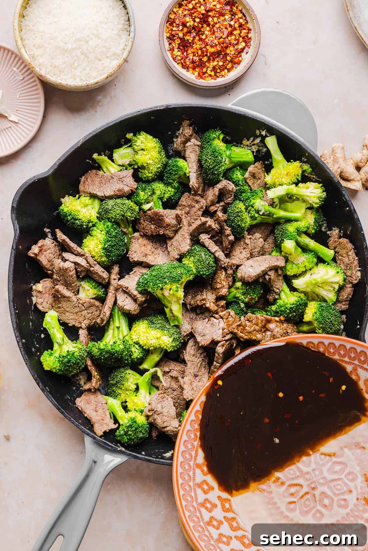 Beef and Broccoli Stir Fry Recipe 5 Fresh broccoli and sliced beef for a healthy stir fry.