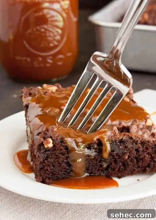Chocolate Turtle Zucchini Cake-6