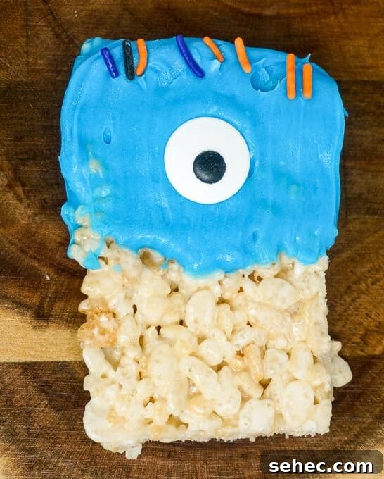 Halloween Rice Krispie Treat Monsters Recipe 13 Cyclops Halloween Rice Krispie Treat Monster
