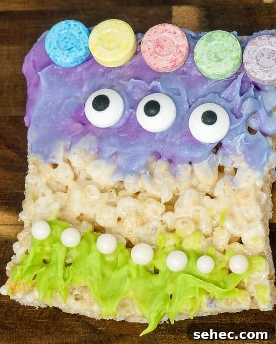 Halloween Rice Krispie Treat Monsters Recipe 14 Hula Girl Halloween Rice Krispie Treat Monster