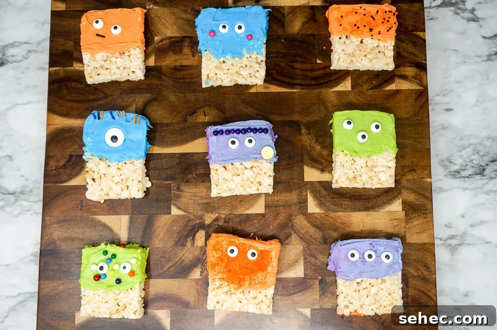 Halloween Rice Krispie Treat Monsters Recipe 35 Halloween Rice Krispie Treat Monsters