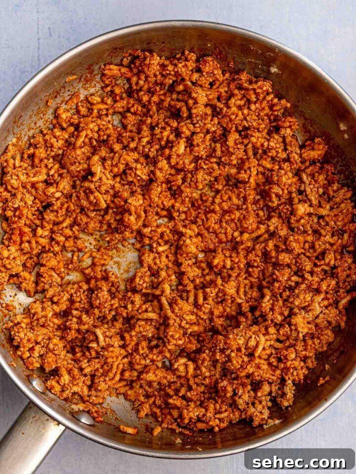 Ground Chicken Tacos with Juicy Mexican Seasoning 4 Taco spiced ground chicken.