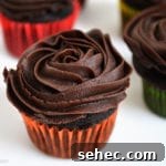 Mini Chocolate Cupcakes with chocolate buttercream