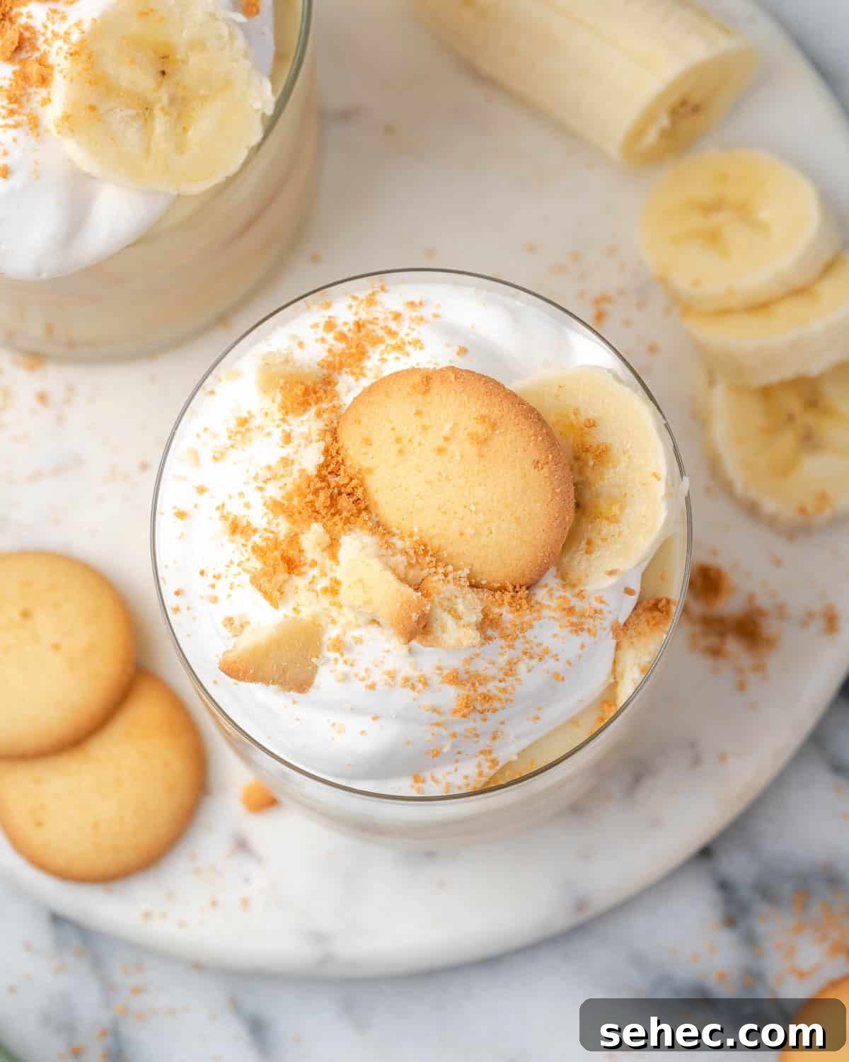 Homemade Banana Pudding Recipe From Scratch 10 A single serving of gluten free banana pudding topped with whipped cream and vanilla wafers.
