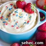 Easy creamy vanilla pudding fruit dip.