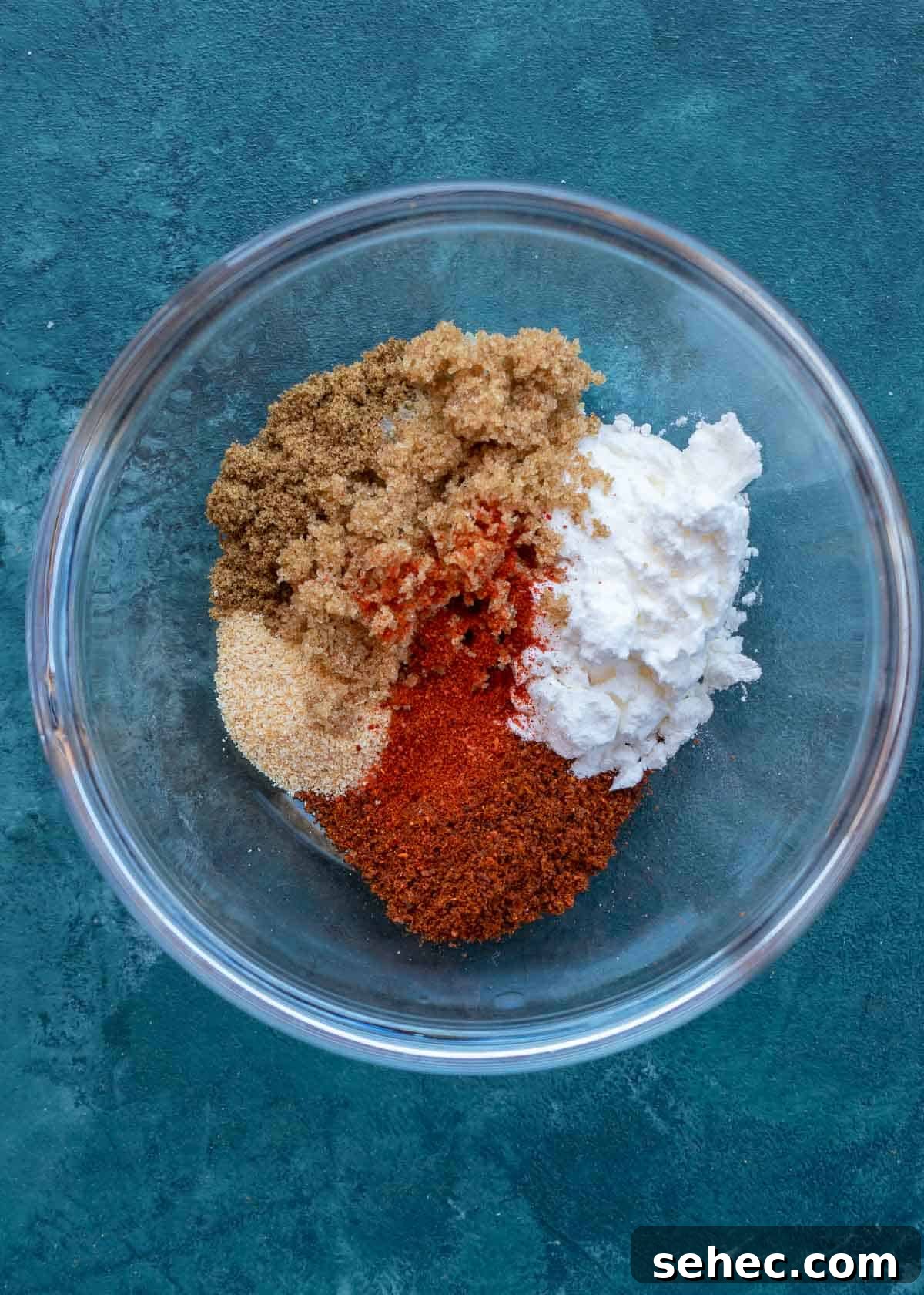 Crispy Air Fryer Sweet Potato Cubes 6 spices in bowl