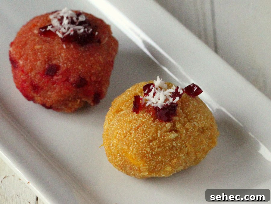 Vegan Gluten Free Mango Beet Halwa Bites with Rice Thins 6 Mango and beet halwa plated dessert