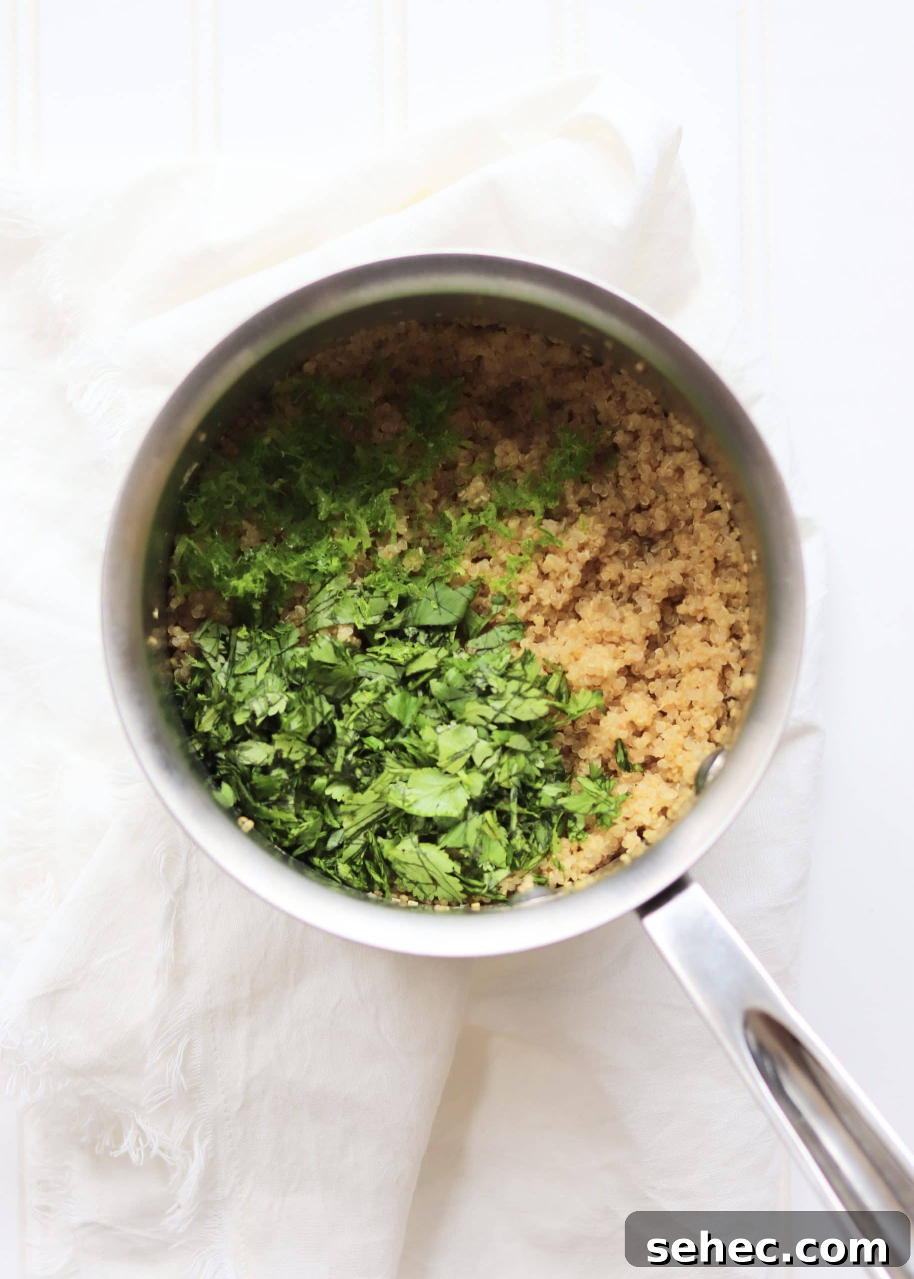 Instant Pot Salsa Chicken Quinoa Bowls Recipe 6 Cilantro lime quinoa in a pot