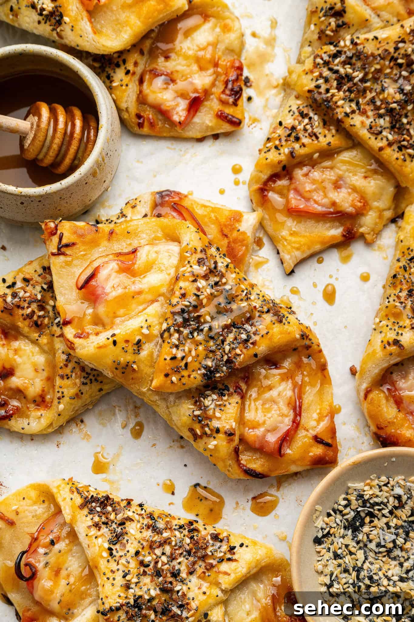 Ham and Cheese Puff Pastry Bundles Ham and Cheese Puff Pastry