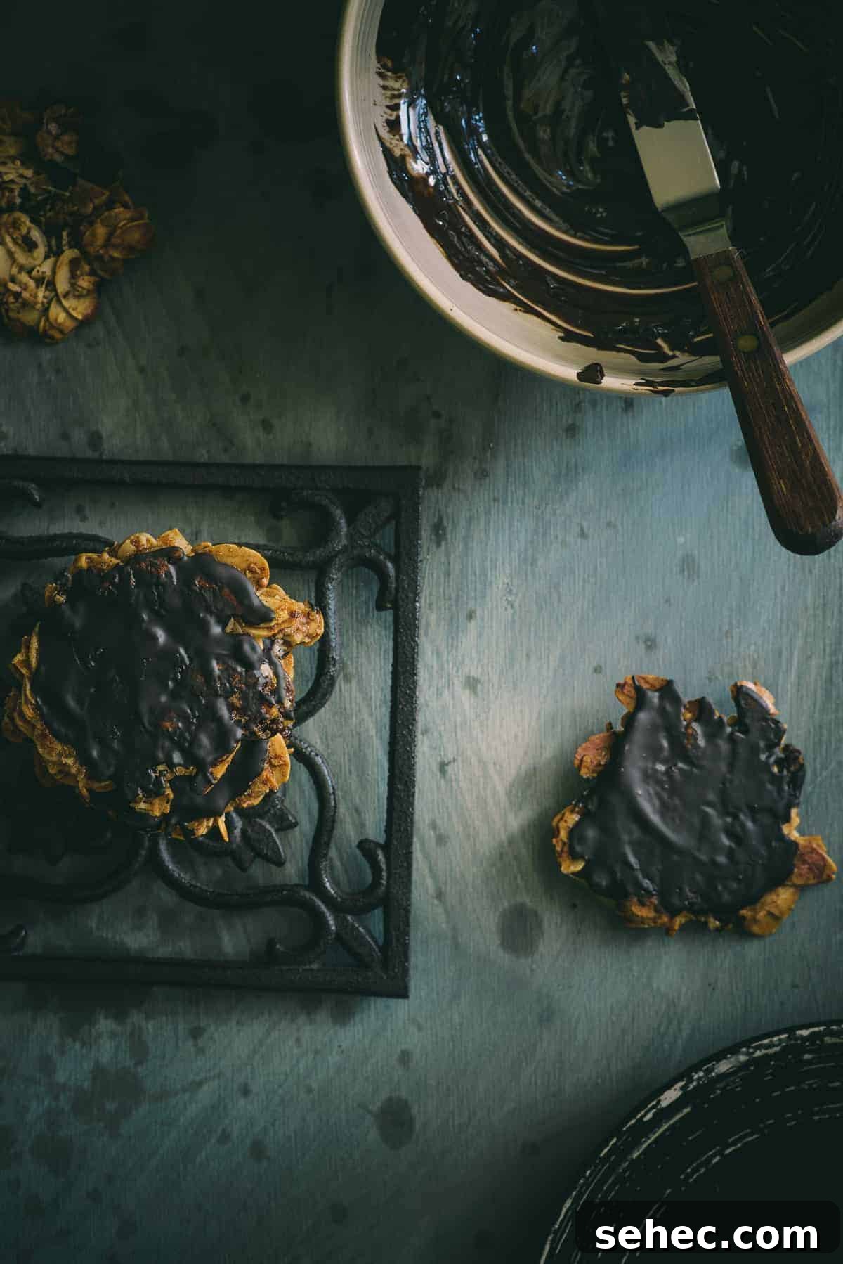 Baklava Florentine Cookies with Pistachios and Honey 7 chocolate florentines recipe