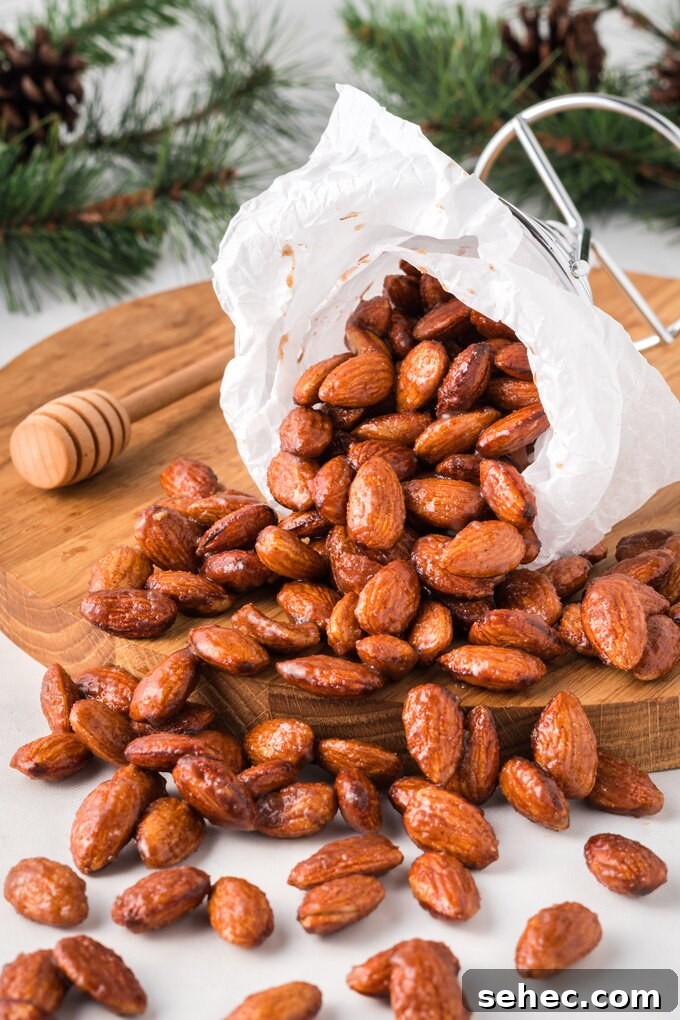 Honey Roasted Almonds Recipe 7 Bowl of honey roasted almonds