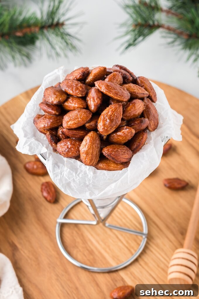 Honey Roasted Almonds Recipe 5 Sweet roasted almonds with honey glaze