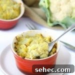 Dairy-free baked cheesy cauliflower recipe