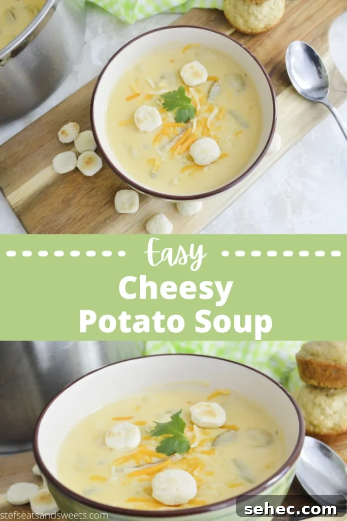 Creamy Cheesy Potato Soup Recipe 10 Easy Cheesy Potato Soup Pinterest Collage